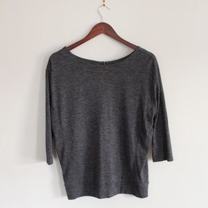 LOFT Gray Slouchy Top